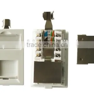 RJ45 Singer Port RJ45 Cat6A FTP Female Keystone Jack thumbnail-3