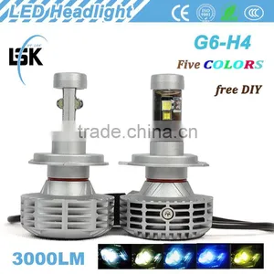 NO Fan Design G6 LED Headlight 6000lm Hi/lo Beam Motor h4 28w Led Headlamp Kit With Two Years Warranty thumbnail-3