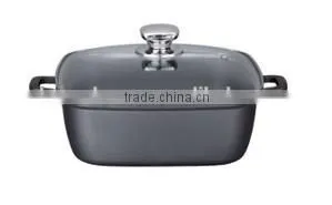 20cm/24cm/28cm Die-casting Aluminum SQUARE Casserole/electric Casserole thumbnail-1