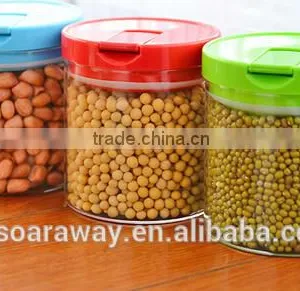 Glass Jar for Red Green Bean Peanut Household Transparent Sealed Storage Bottles With Lid thumbnail-2