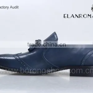 New Style Italian Mens Leather Shoes Brogue Shoes Slip on Shoes thumbnail-4