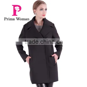 2016 Spring Long Cheap Women Trench Coat With Lapel thumbnail-4