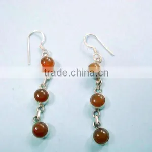 925 Sterling Silver Gemstone Earrings thumbnail-1