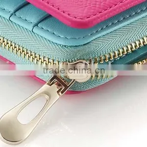 2015 New Design Promotion Pretty Leather Zipper Women Wallets With Card Slots Quality Choice thumbnail-6