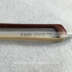 Ebony Violin Bow With Flower Patten Violin Bow Hair thumbnail-5
