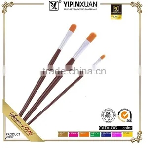 Wholesale China 3Pcs Professional Nylon Hair Wood Handle Art Paint Brush Manufactures thumbnail-1