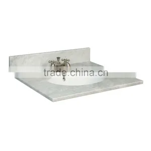 Italy White Cararra Vanity Tops thumbnail-5