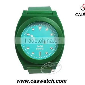 New ABS Pastic Case Watch With Blue Custom Dial thumbnail-1