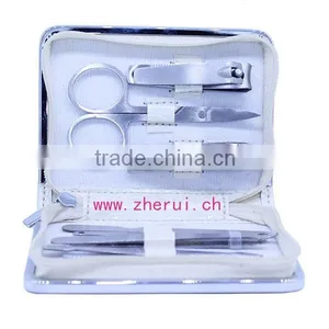 Leather Metal-framed Manicure Sets,pedicure Set and Jewelry Box Combined thumbnail-2