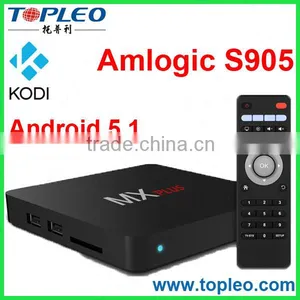 Amlogic S905 Quad Core MX Plus Kodi TV Box Android 5.1 thumbnail-1