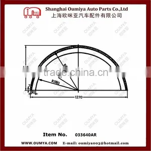 Cheap Plastic Mud Guard for Truck 033640AR thumbnail-4