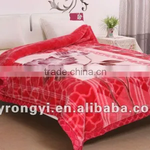 100% Polyester Warp Printed Interweaving Blanket thumbnail-1