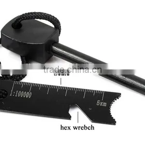 Camping Survival Magnesium Flint Stone Fire Starter With Whistle Lighter Kit Quality Choice thumbnail-3