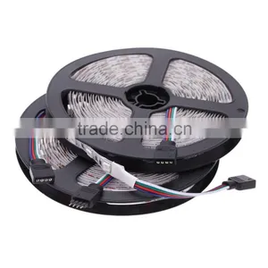 AC100-240V 2*5M 5050 SMD RGB 600LEDs LED Strip Light Lamp 44Key + IR Remote Controller DC12V + Power Adapter thumbnail-6