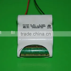 AA 600mAh 8.4v High & Low Temperature NICD Rechargeable Battery Pack thumbnail-1