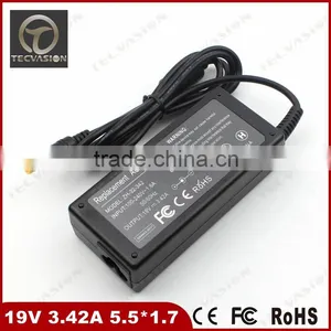 High Quality NEW 19V 3.42A 65W 5.5*1.7mm AC Adapter Power Charger for Acer Extensa 4620 5635 Laptop Notebook thumbnail-1
