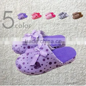 2014 Fashion Cotton Slippers Love Rabbit Lovers Bow Platform Slip-resistant Thermal Cotton-padded Slippers thumbnail-1