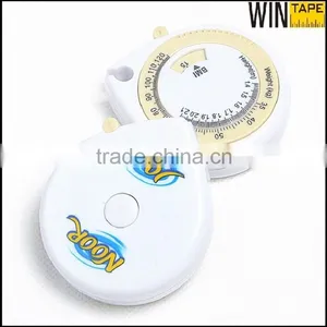 Yellow White Name Brand Printing Wholesale Body Fat Healthy Mini BMI Calculator With Tape Measure thumbnail-3