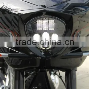 Bullet Style Headlight- Polaris Victory Motorcycle LED Headlights Kit Cross Country Magnum 8 Ball thumbnail-6