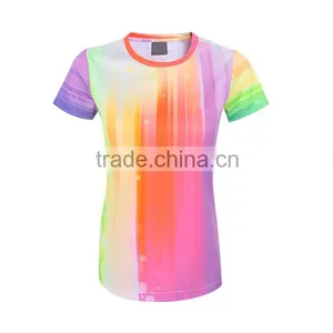 2016 Custom Wholesale Comfortable Woman Running Tshirt thumbnail-1