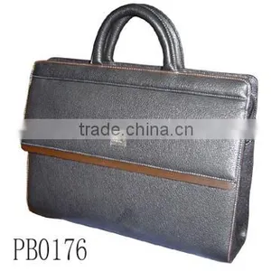 China Shop Online Cheap Wholesale Professional Laptop Bag Document Leather Bag Leather Briefcase Bag thumbnail-1