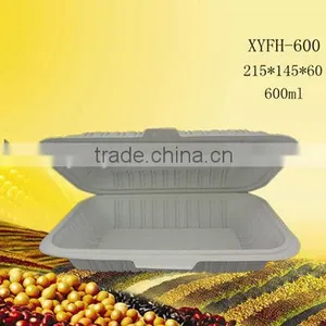 100% Disposable Biodegradable Corntarch Food Container:XYFH-600 thumbnail-1