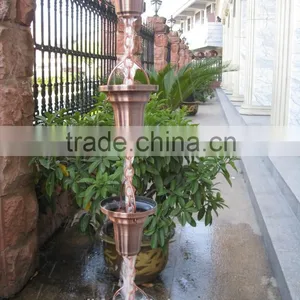 8feet Bell Hammered Copper Rain Chains thumbnail-2