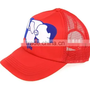 Red 5 Panel Custom Foam Image Printing Trucker Hats thumbnail-2
