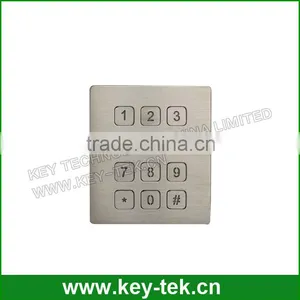 Dustproof Industrial Flat Keys Numeric Metal Keypad thumbnail-2