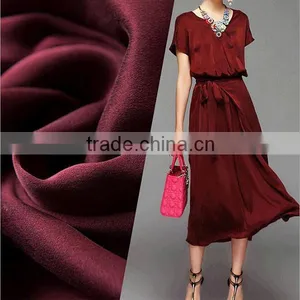 Fashion Custom Chinese Printed 100% Pure Silk Fabric/100% Silk Crepe de Chine Fabric thumbnail-1