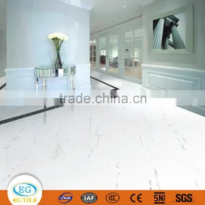 Classic Bianco White Black Line Grain Vitrified Polished Porcelain Floor Tile thumbnail-1