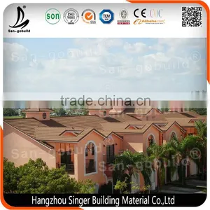 Africa Market Aluminum Zinc Roofing Sheet, Stone Coated Metal Roof Tile For House Plan thumbnail-6