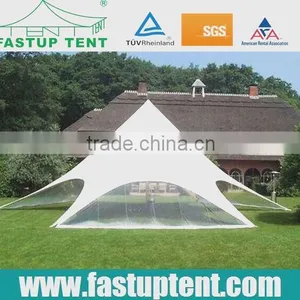Alumium Pole Star Shape Tent for Farden or Park Shade Use With White PVC Fabric thumbnail-1