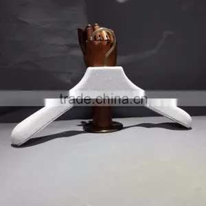 Cheap Wooden Satin Padded Fabric Cloth Clothes Clothing Coat T Shirt Skirt Hanger Sample thumbnail-2
