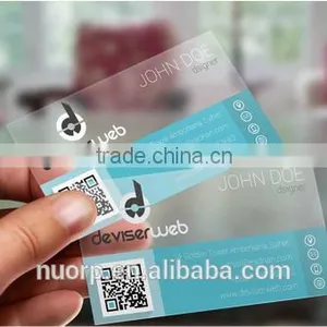 China Supplier PVC Business Card/PVC Transparent Business Cards Thickness thumbnail-5