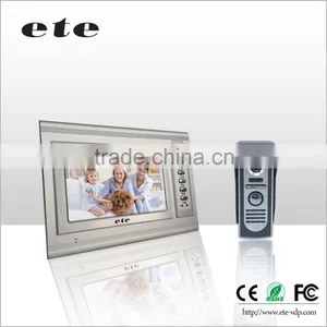 7" Hand Free Touch Button Panel Monitor Aluminum Video Door Phone With Waterproof Door Carema thumbnail-3
