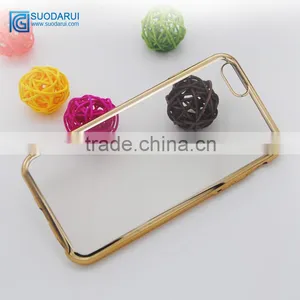 Hot Luxury Ultra Slim Plating Crystal Tpu Case Covers for Apple Iphone 6 6s thumbnail-2