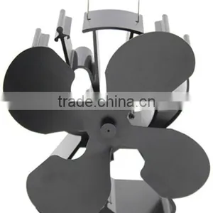 Heat Powered Stove Fan, Log BurnerFire Fan in Black thumbnail-3