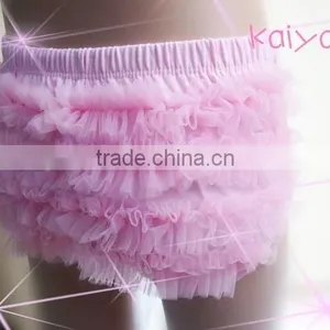 Latest Design Newborn Underwear Baby Comfortable Ruffle Bloomer thumbnail-5