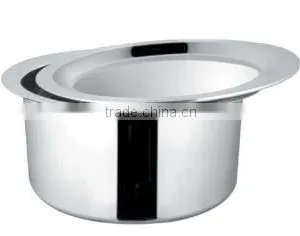 Stainless Steel Indian Pan With Lid thumbnail-1
