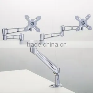 Desktop Lcd Bracket Mount, LCD Monitor Dual Arms thumbnail-1