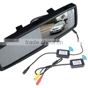 HD WIFI 4.3inch Auto Wireless Car Rearview Mirror, Auto Rear View Mirror thumbnail-3
