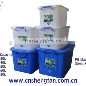 Plastic Large Storage Case Strong Storage Box With 4 Wheels thumbnail-1