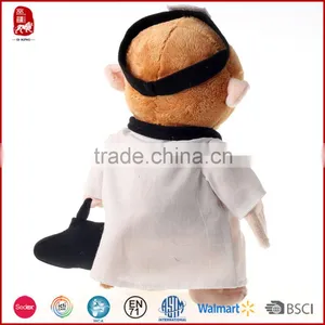 New Stuffed Standing Plush Doctor Monkey Toy Factory thumbnail-3