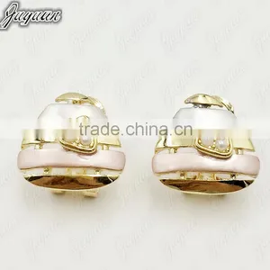 Juyuan Fashion 18K Gold Plated Pendant&Earring Three Color Pearl Set thumbnail-3