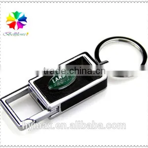 Famous Car Logo Double Loop Metal Custom Keychain for Gift thumbnail-1