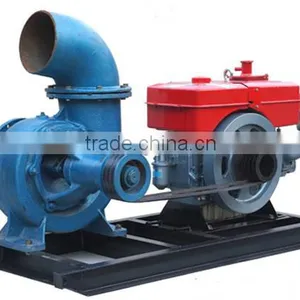 Mixed Flow Pump Set With Diesel Engine, 8'' Pump, Flux426m3/h, Head 13m thumbnail-1