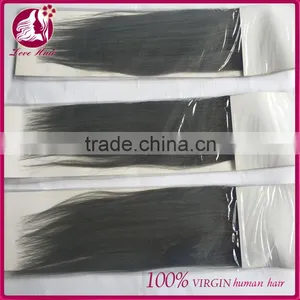 Factory Price Ombre 1B Grey Human Virign Brazilian Colored Two Tone Hair Weave thumbnail-1
