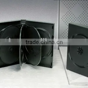 27MM Multi 7 Discs Black DVD Cases , Thick Plastic DVD Box thumbnail-1