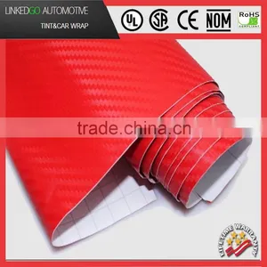 1.52*30M Vinyl Wrap Car Promotional 3D Red Carbon Fiber Vinyl Decal Sticker thumbnail-1